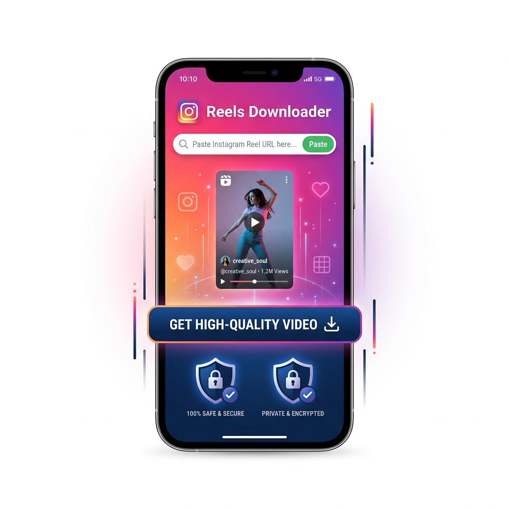 Instagram Reels Downloader Mobile UI